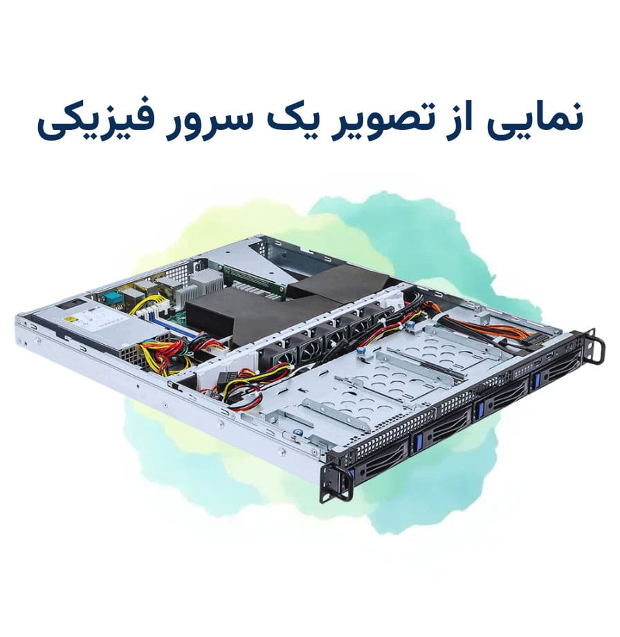 نمایی از تصویر یک سرور فیزیکی